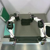 Robot cloth folding: press